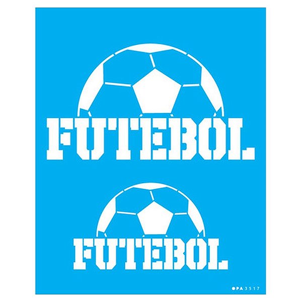 MOLDE VAZADO/ESTENCIL 17X21 SOCCER