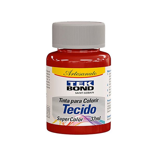 TINTA PARA TECIDO 037ML VERMELHO CARMESIM