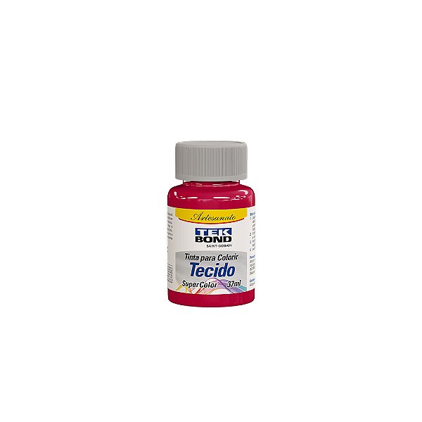 TINTA PARA TECIDO 037ML VERMELHO GROSELIA