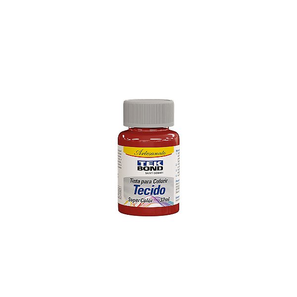 TINTA PARA TECIDO 037ML VERMELHO PIMENTA