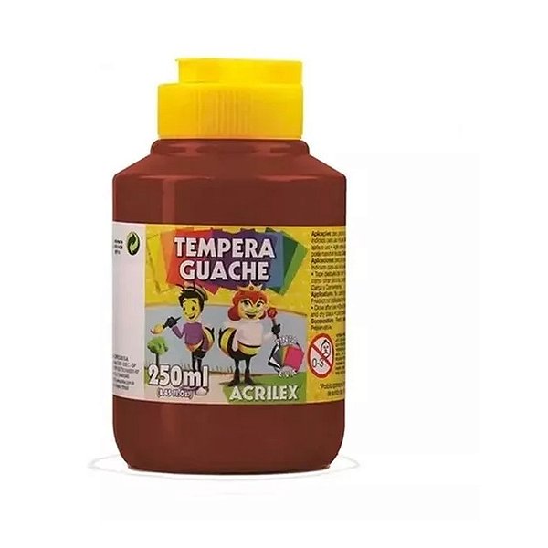 TINTA GUACHE 250ML MARROM