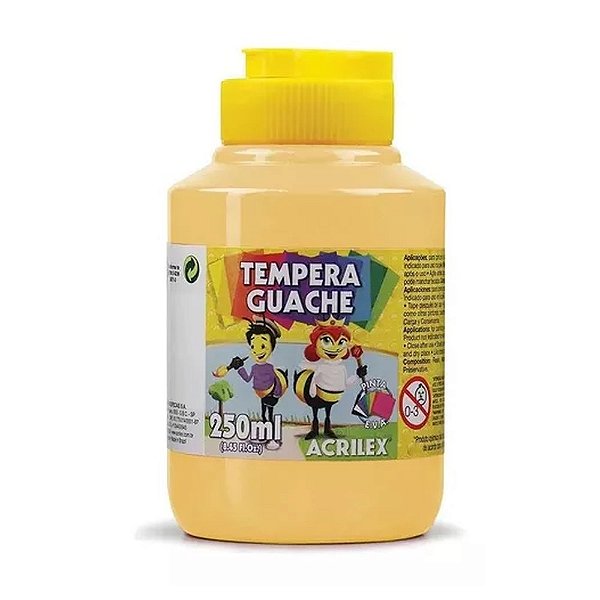 TINTA GUACHE 250ML AMARELO PELE