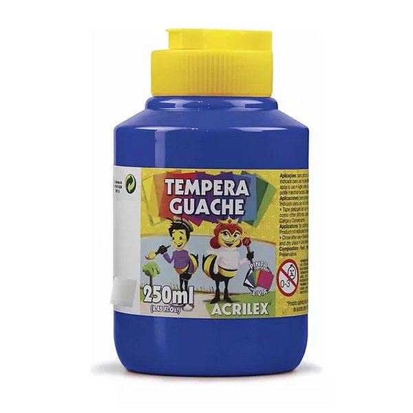 TINTA GUACHE 250ML AZUL TURQUESA