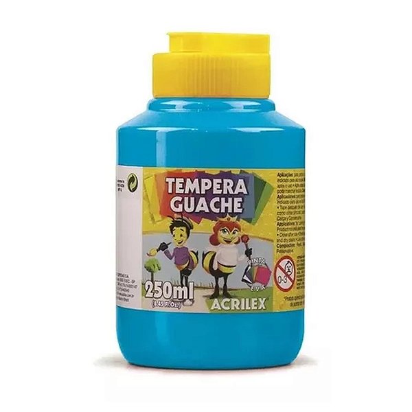 TINTA GUACHE 250ML AZUL CELESTE