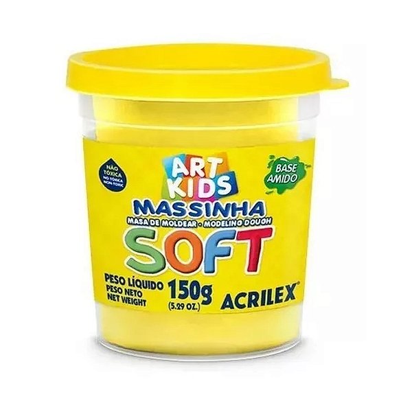 MASSA DE MODELAR 150G AMARELO LIMAO