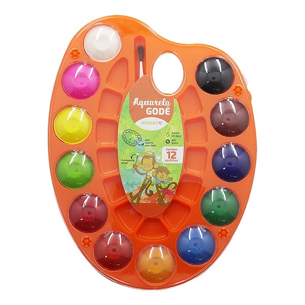 AQUARELA 12 CORES GODE ESTOJO