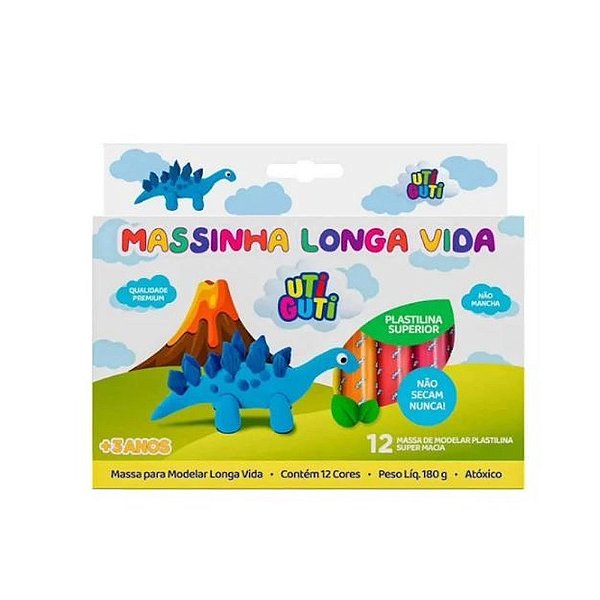 MASSA MODELAR LONGA VIDA 12 CORES