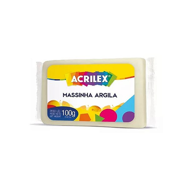 MASSINHA ARGILA 100G NATURAL