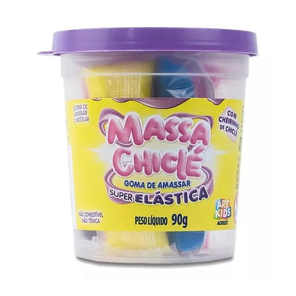 MASSA CHICLE 90G SORT SEM COR
