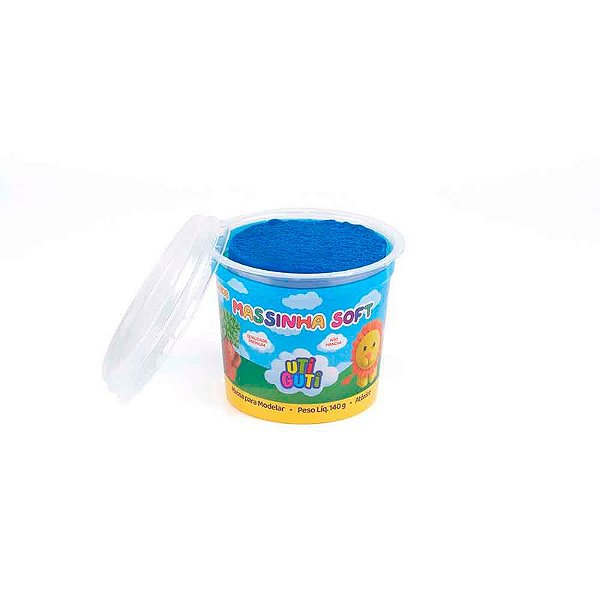 MASSA DE MODELAR SOFT POTE 140G AZUL ESCURO