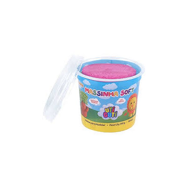 MASSINHA SOFT UTIGUTI POTE 140G ROSA CLARO