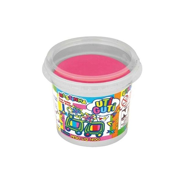 MASSINHA SOFT UTIGUTI POTE 140G ROSA ESCURO