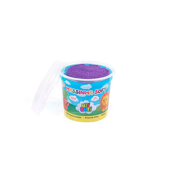 MASSINHA SOFT UTIGUTI POTE 140G ROXA