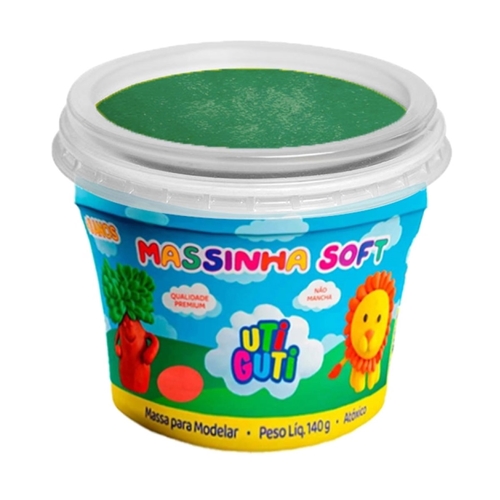 MASSINHA SOFT UTIGUTI POTE 140G VERDE ESCURO