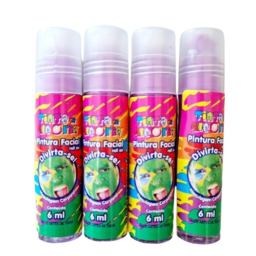 PINTURA FACIAL ROLL ON 6ML ROSA