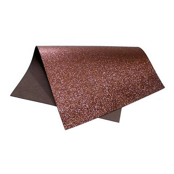 EVA GLITTER MARROM 40X60CM