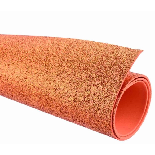 EVA GLITTER LARANJA 40X48CM