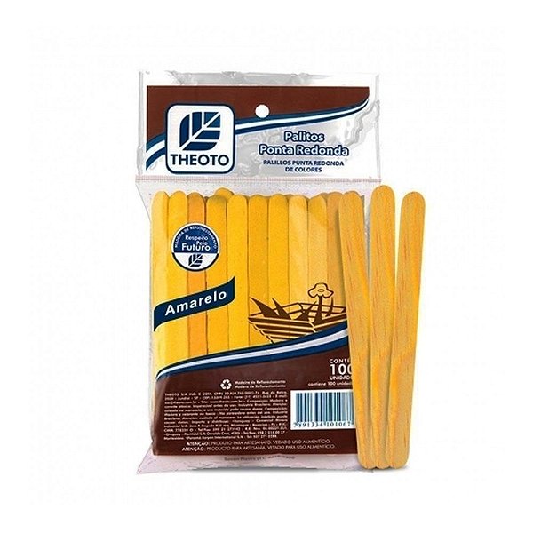 PALITO PICOLE MADEIRA AM 100UN