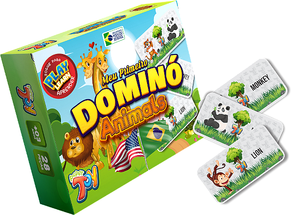 DOMINO ANIMAIS 28PCS MDF 3MM