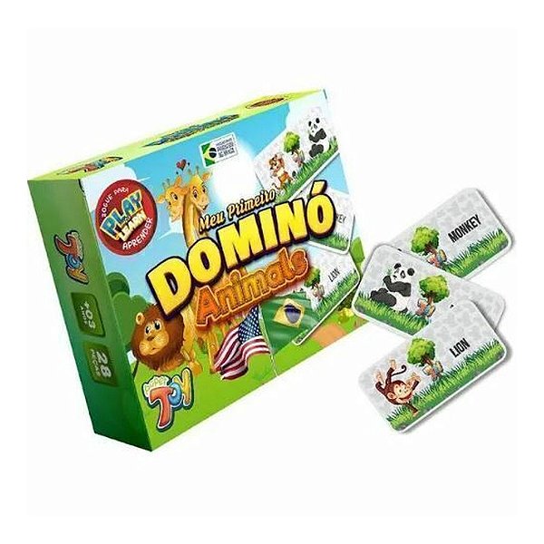 DOMINO ANIMAL INGLES 28PCS MDF