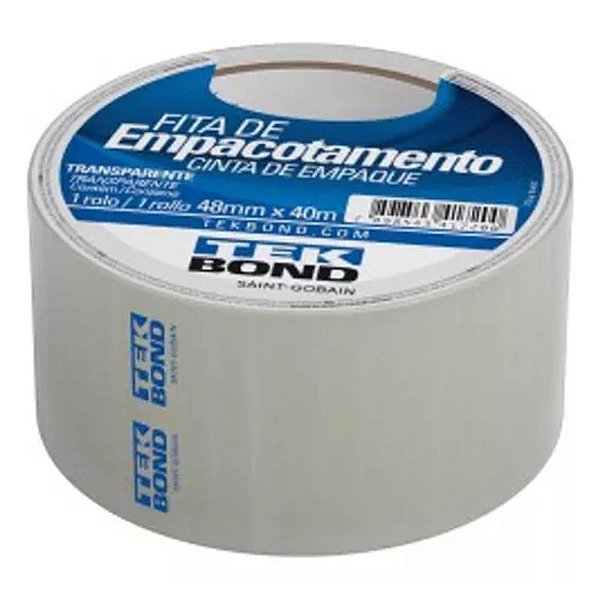 FITA ADESIVA PLASTICA 48MMX40M TRANSPARENTE