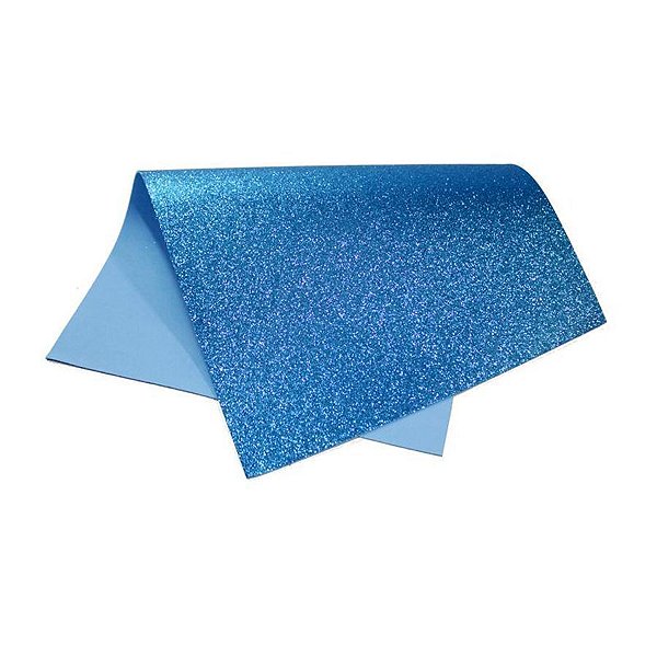 EVA GLITTER AZUL 40X48CM