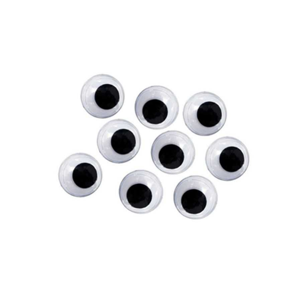 OLHO MOVEL 10MM PRETO C/20