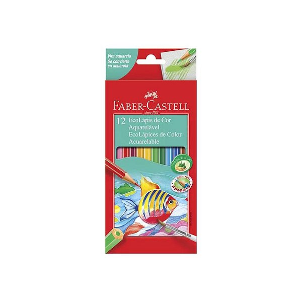 LAPIS DE COR AQUARELAVEL 12 CORES