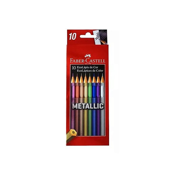 LAPIS DE COR 10 CORES METALLIC