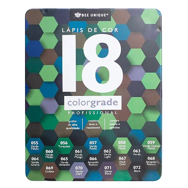 LAPIS DE COR 18 CORES PROFISSIONAL