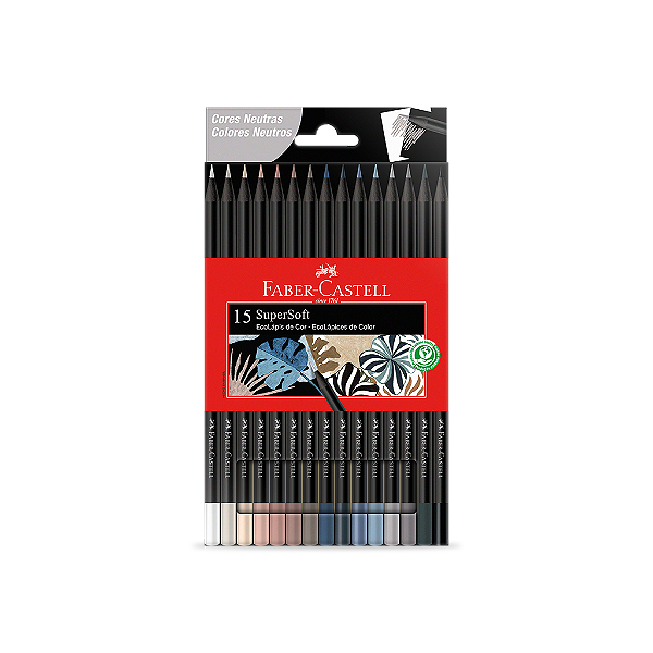 LAPIS DE COR 15 CORES SUPERSOFT CORES NEUTRAS
