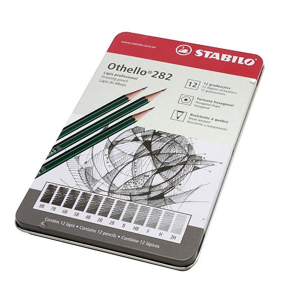 LAPIS OTHELLO STABILO ESTOJO C/12 SORTIDAS