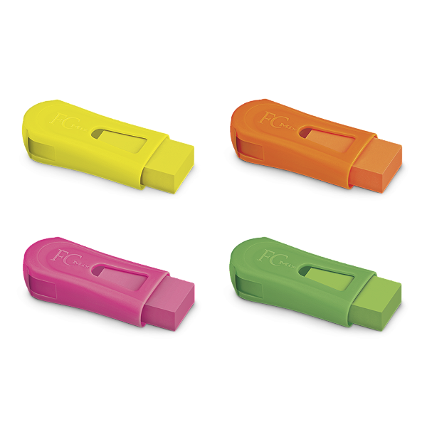 APONTADOR COM BORRACHA FC MIX NEON