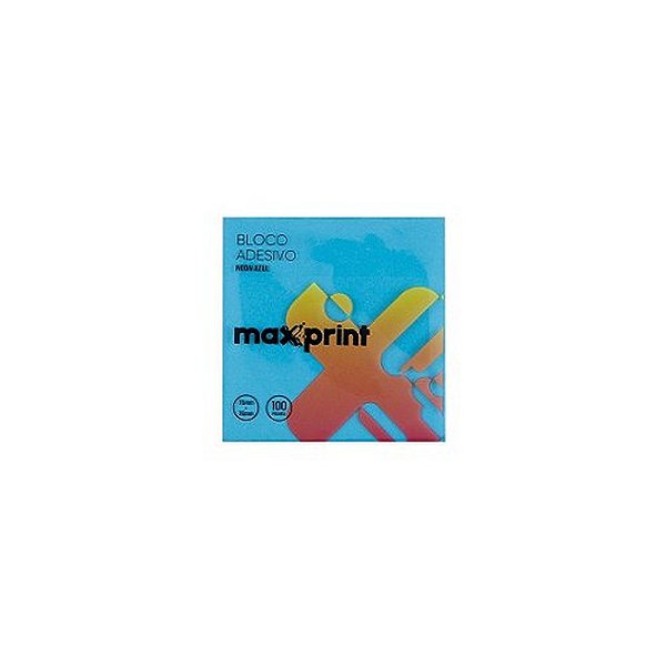 BLOCO ADESIVO 76X76MM 100F AZUL NEON