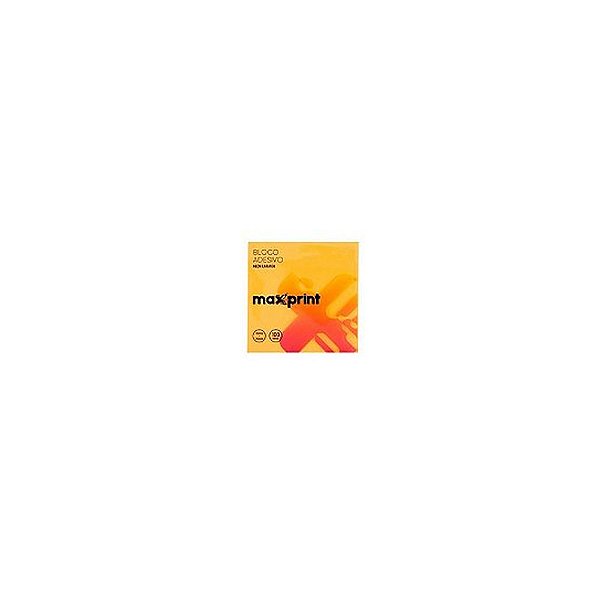 BLOCO ADESIVO 76X76MM 100F LARANJA NEON