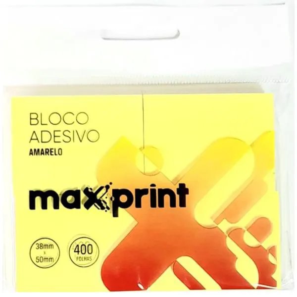 BLOCO ADESIVO 38X50MM 400F AMARELO