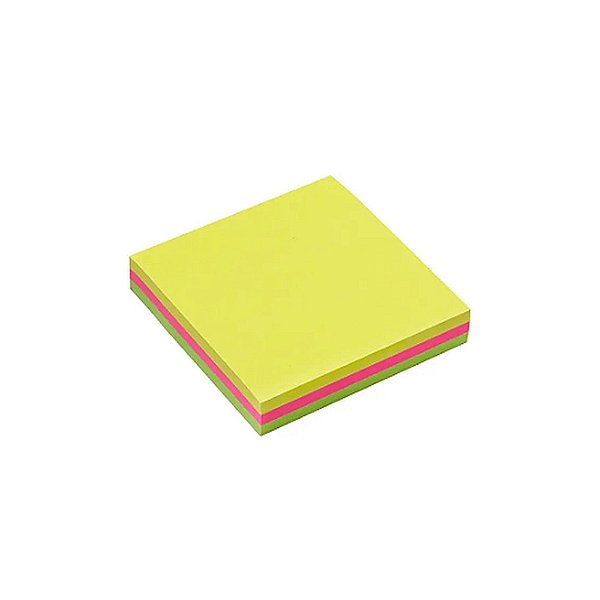 BLOCO ADESIVO 76X76MM 3 CORES