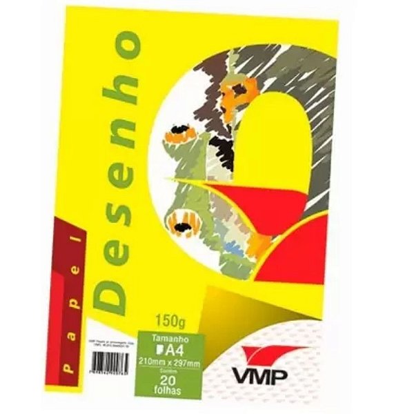 BLOCO DESENHO A-4 150G 020 FOLHAS BRANCO