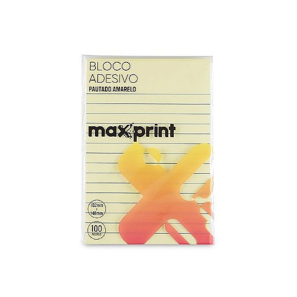 BLOCO ADESIVO 76X102MM PAUTADO PASTEL