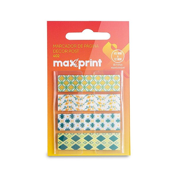 MARCADOR DE PAGINA MAX DEC 402 45MMX12MM MAX 1 PAC