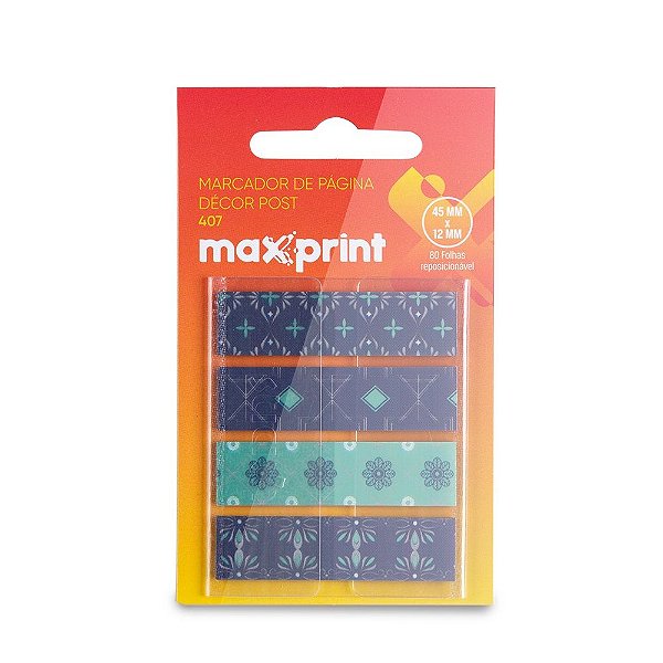 MARCADOR DE PAGINA MAX DEC 407 45MMX12MM MAX 1 PAC