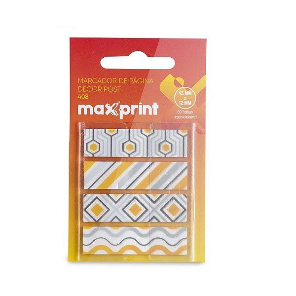 MARCADOR DE PAGINA MAX DEC 408 45MM X 12MM MAX 1PC