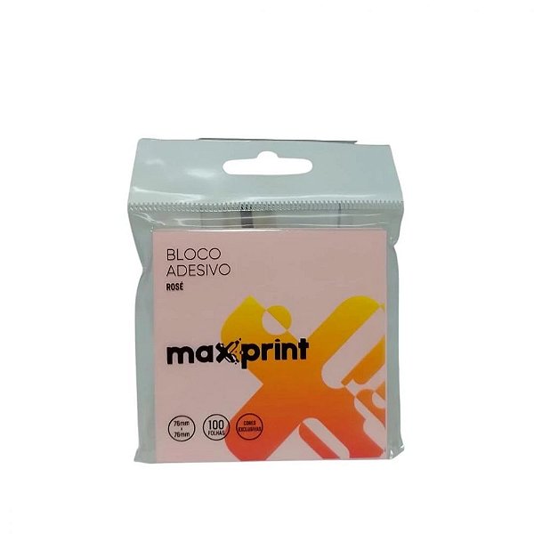 BLOCO ADESIVO MEDIO ROSE- LINHA HOPE MAX 1 PC