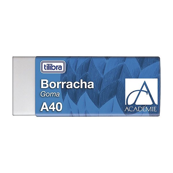BORRACHA TILIBRA ACADEMIE A-040 BRANCA