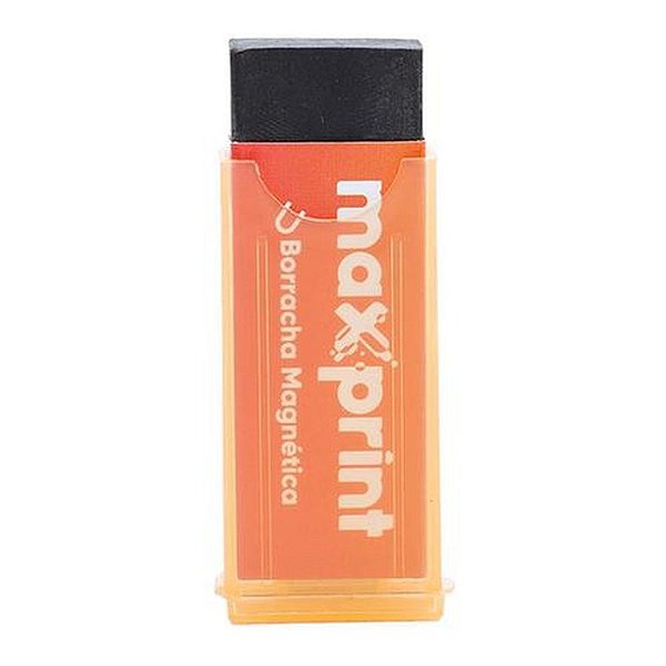 BORRACHA PRETA MAGNETICA CAPA LARANJA