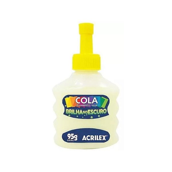 COLA BRILHA NO ESCURO 95G AMARELO FOSFORE (1/3)
