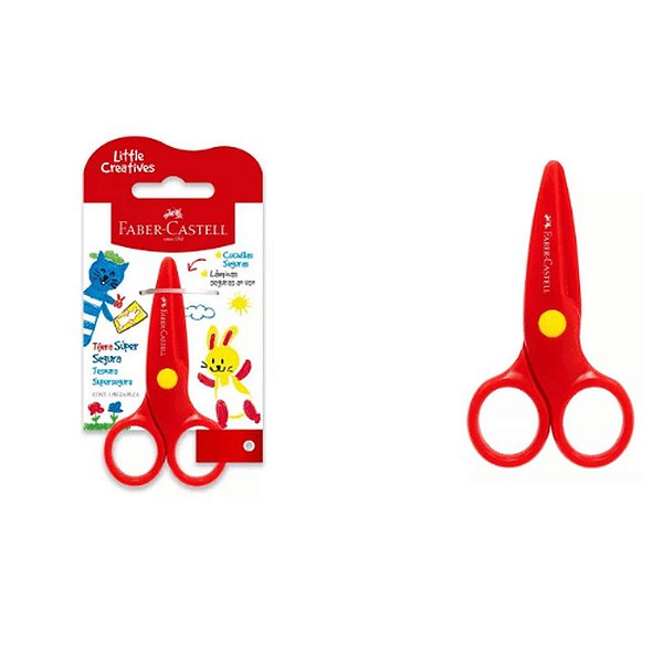 TESOURA ESCOLAR SUPERSEGURA LITTLE CREATIVES