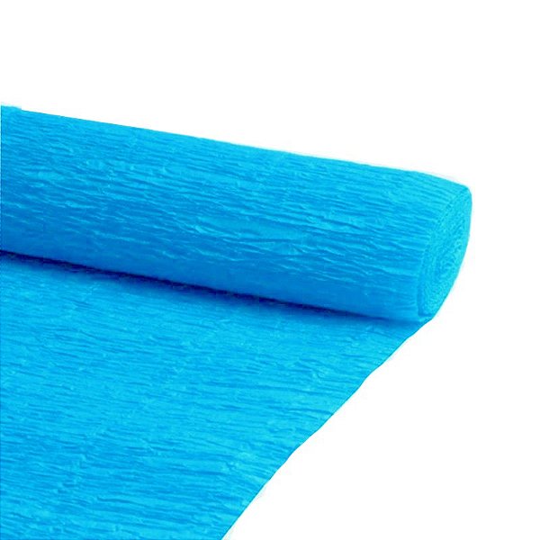 PAPEL CREPOM COMUM 48X200CM AZUL CELESTE
