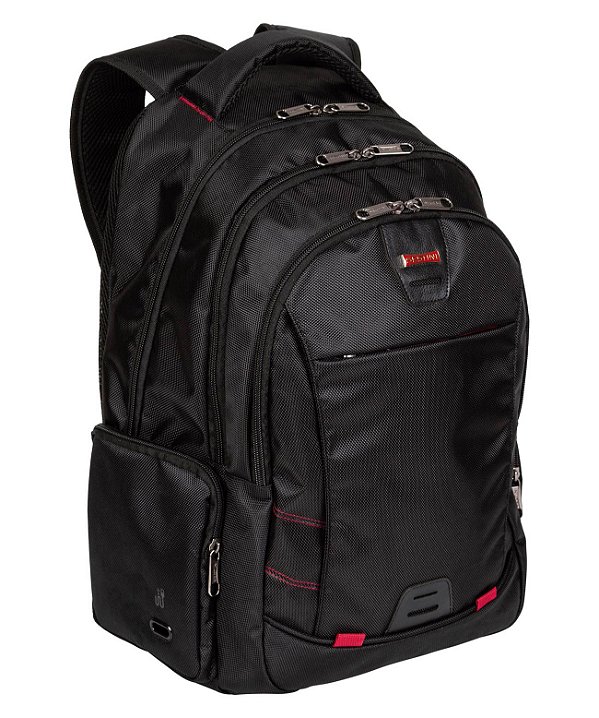 MOCHILA ESCOLAR/NOTEBOOK HARVES 3 DIVISOES PRETA