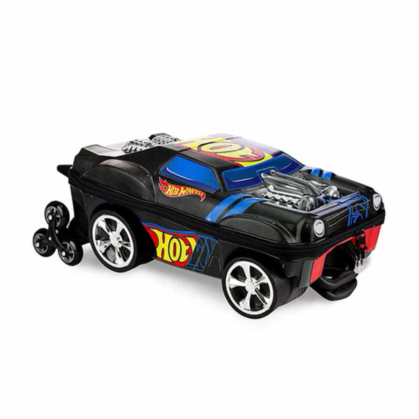 MOCHILA C/RODAS HOT WHEELS NIGHT SHIFTER PRETO